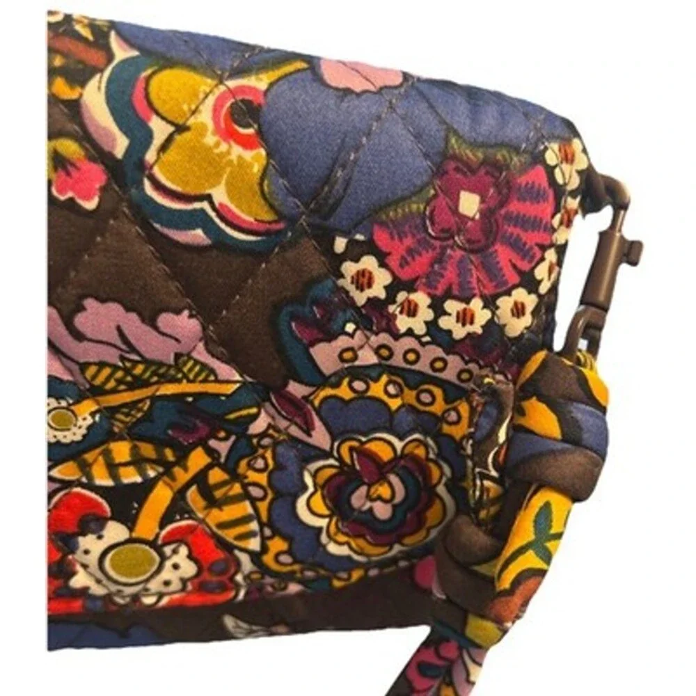 NWT  Vera Bradley Crossbody Wallet Wildwood Colorful Bouquet